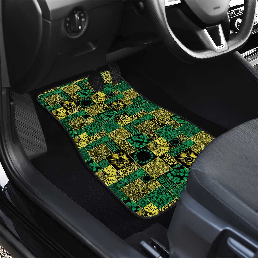 Cook Islands Mere Kiritimiti Car Mats Pacific Patchwork Xmas Vibes - Polynesian Pride