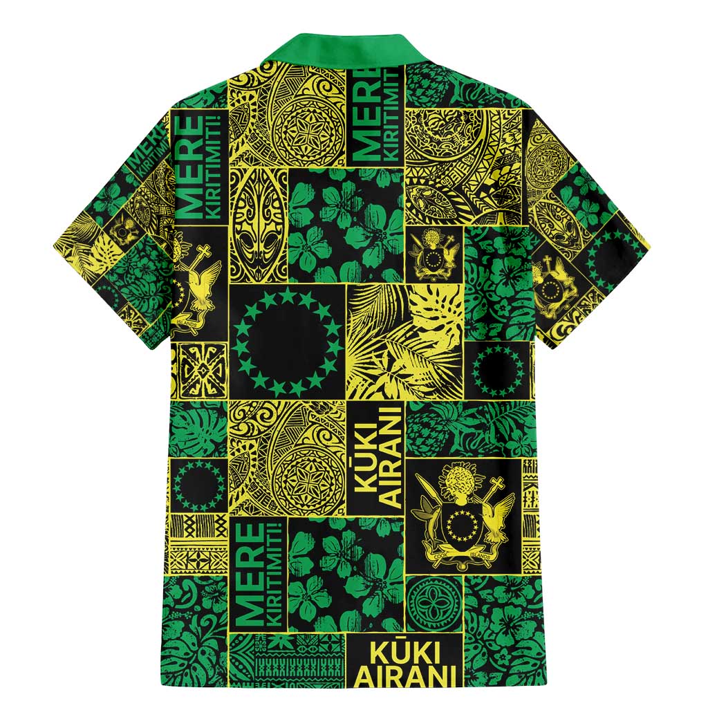 Cook Islands Mere Kiritimiti Family Matching Mermaid Dress and Hawaiian Shirt Pacific Patchwork Xmas Vibes - Polynesian Pride