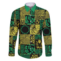 Cook Islands Mere Kiritimiti Family Matching Puletasi and Hawaiian Shirt Pacific Patchwork Xmas Vibes - Polynesian Pride