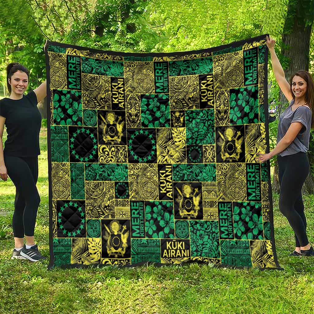 Cook Islands Mere Kiritimiti Quilt Pacific Patchwork Xmas Vibes - Polynesian Pride