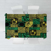 Cook Islands Mere Kiritimiti Tablecloth Pacific Patchwork Xmas Vibes - Polynesian Pride