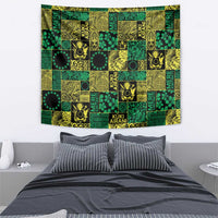 Cook Islands Mere Kiritimiti Tapestry Pacific Patchwork Xmas Vibes - Polynesian Pride