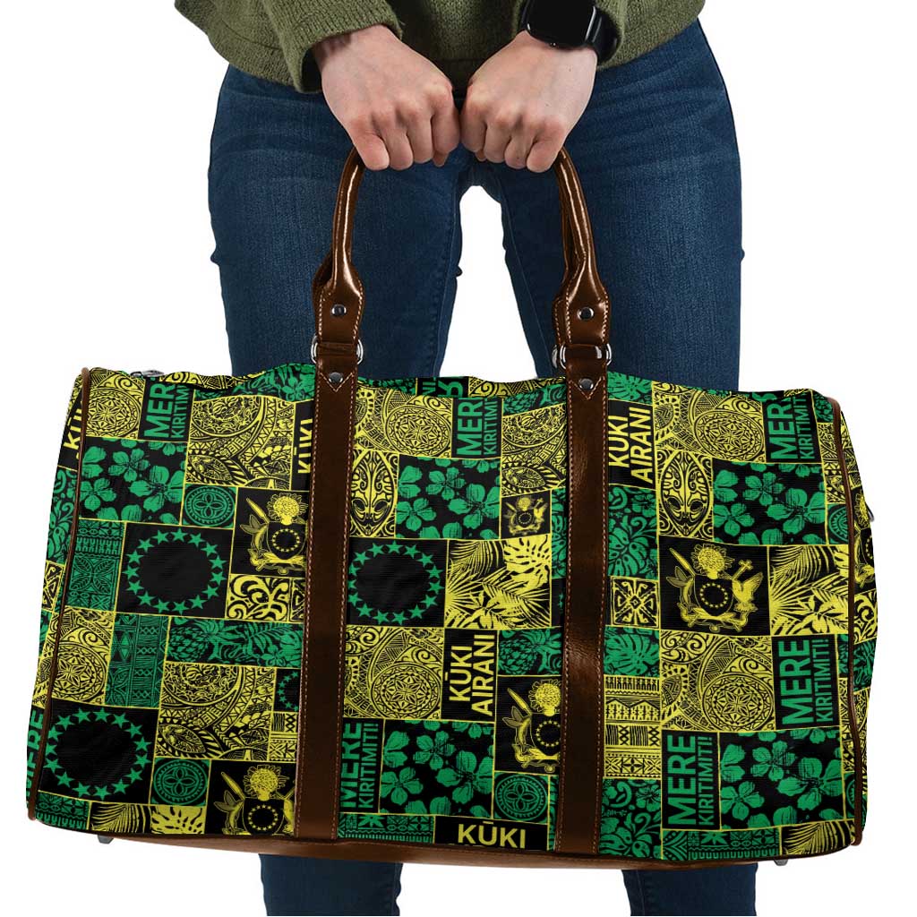 Cook Islands Mere Kiritimiti Travel Bag Pacific Patchwork Xmas Vibes - Polynesian Pride