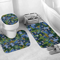 Solomon Islands Meri Kirihimete Bathroom Set Pacific Patchwork Xmas Vibes - Polynesian Pride