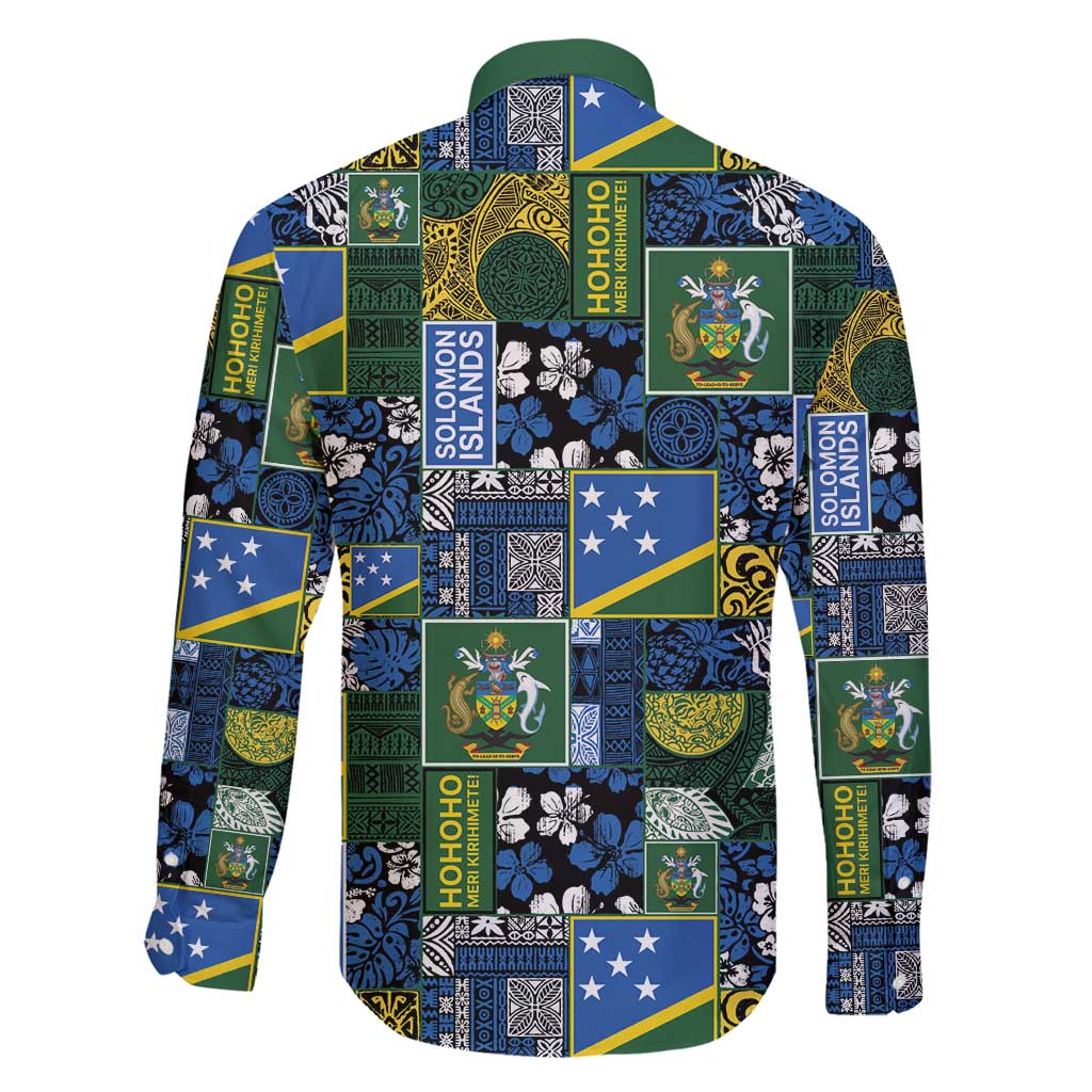 Solomon Islands Meri Kirihimete Family Matching Summer Maxi Dress and Hawaiian Shirt Pacific Patchwork Xmas Vibes - Polynesian Pride