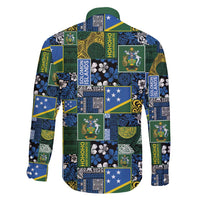 Solomon Islands Meri Kirihimete Family Matching Summer Maxi Dress and Hawaiian Shirt Pacific Patchwork Xmas Vibes - Polynesian Pride