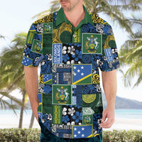 Solomon Islands Meri Kirihimete Hawaiian Shirt Pacific Patchwork Xmas Vibes - Polynesian Pride