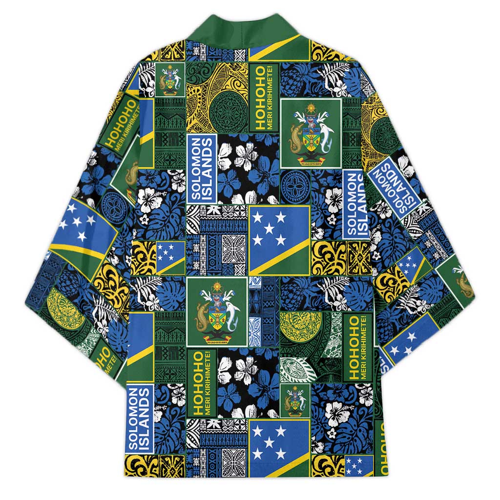 Solomon Islands Meri Kirihimete Kimono Pacific Patchwork Xmas Vibes - Polynesian Pride