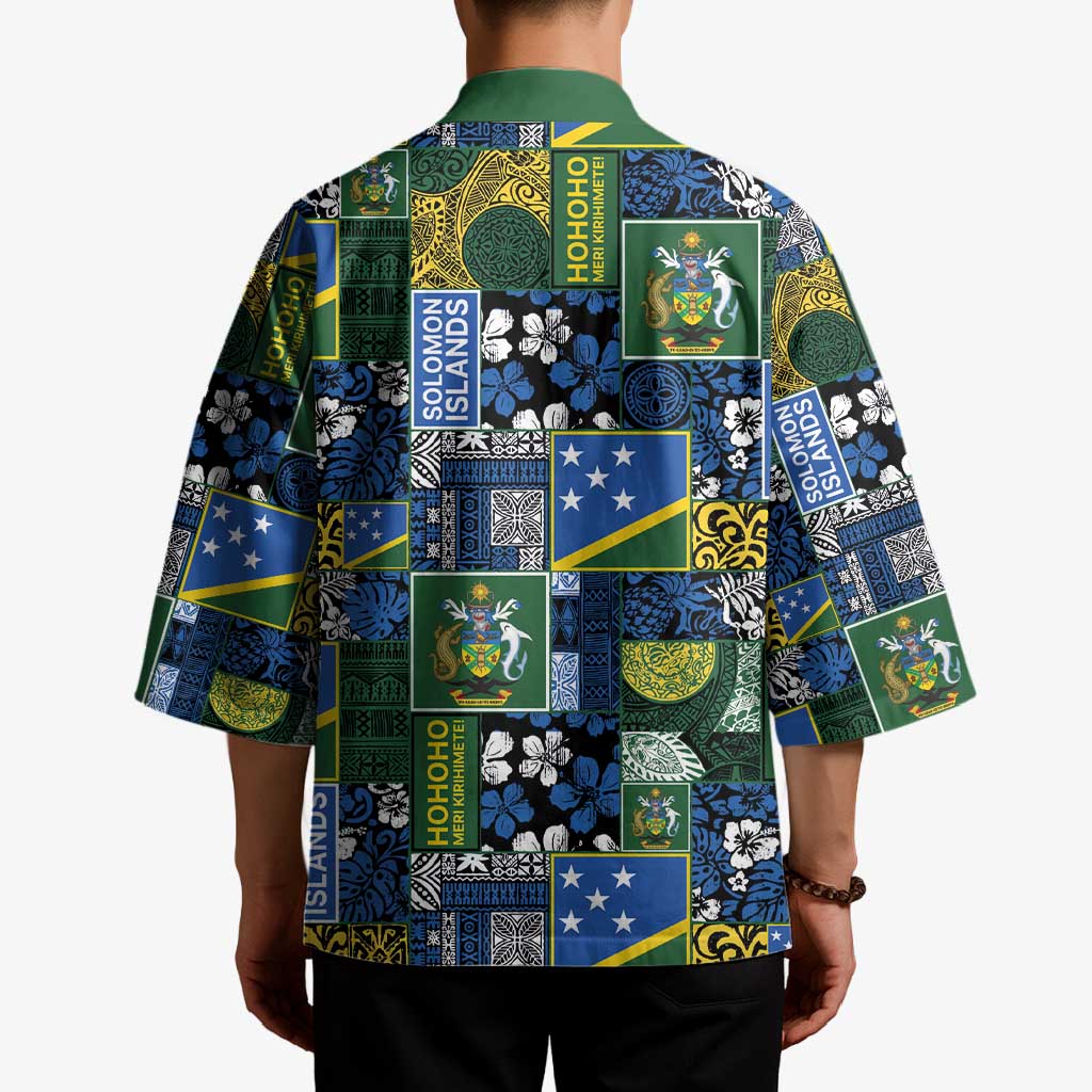 Solomon Islands Meri Kirihimete Kimono Pacific Patchwork Xmas Vibes - Polynesian Pride