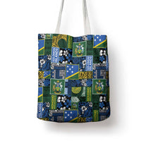 Solomon Islands Meri Kirihimete Tote Bag Pacific Patchwork Xmas Vibes - Polynesian Pride