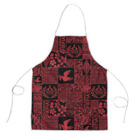 Black Tonga Kilisimasi Fiefia Apron Pacific Patchwork Xmas Vibes - Polynesian Pride