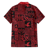 Black Tonga Kilisimasi Fiefia Family Matching Puletasi and Hawaiian Shirt Pacific Patchwork Xmas Vibes - Polynesian Pride
