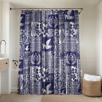 Blue Tonga Kilisimasi Fiefia Bathroom Set Pacific Patchwork Xmas Vibes - Polynesian Pride