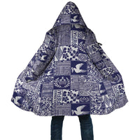 Blue Tonga Kilisimasi Fiefia Cloak Pacific Patchwork Xmas Vibes - Polynesian Pride