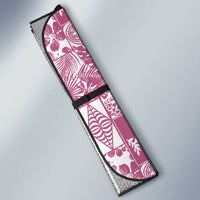 Pink Tonga Kilisimasi Fiefia Auto Sun Shade Pacific Patchwork Xmas Vibes - Polynesian Pride