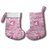 Pink Tonga Kilisimasi Fiefia Christmas Stocking Pacific Patchwork Xmas Vibes - Polynesian Pride