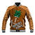 Custom Hawaii Honolulu Bowl Baseball Jacket With Kakau Tribal Pattern LT9 Unisex Brown - Polynesian Pride