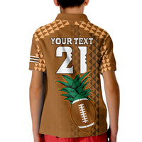 Custom Hawaii Honolulu Bowl Kid Polo Shirt With Kakau Tribal Pattern LT9 - Polynesian Pride