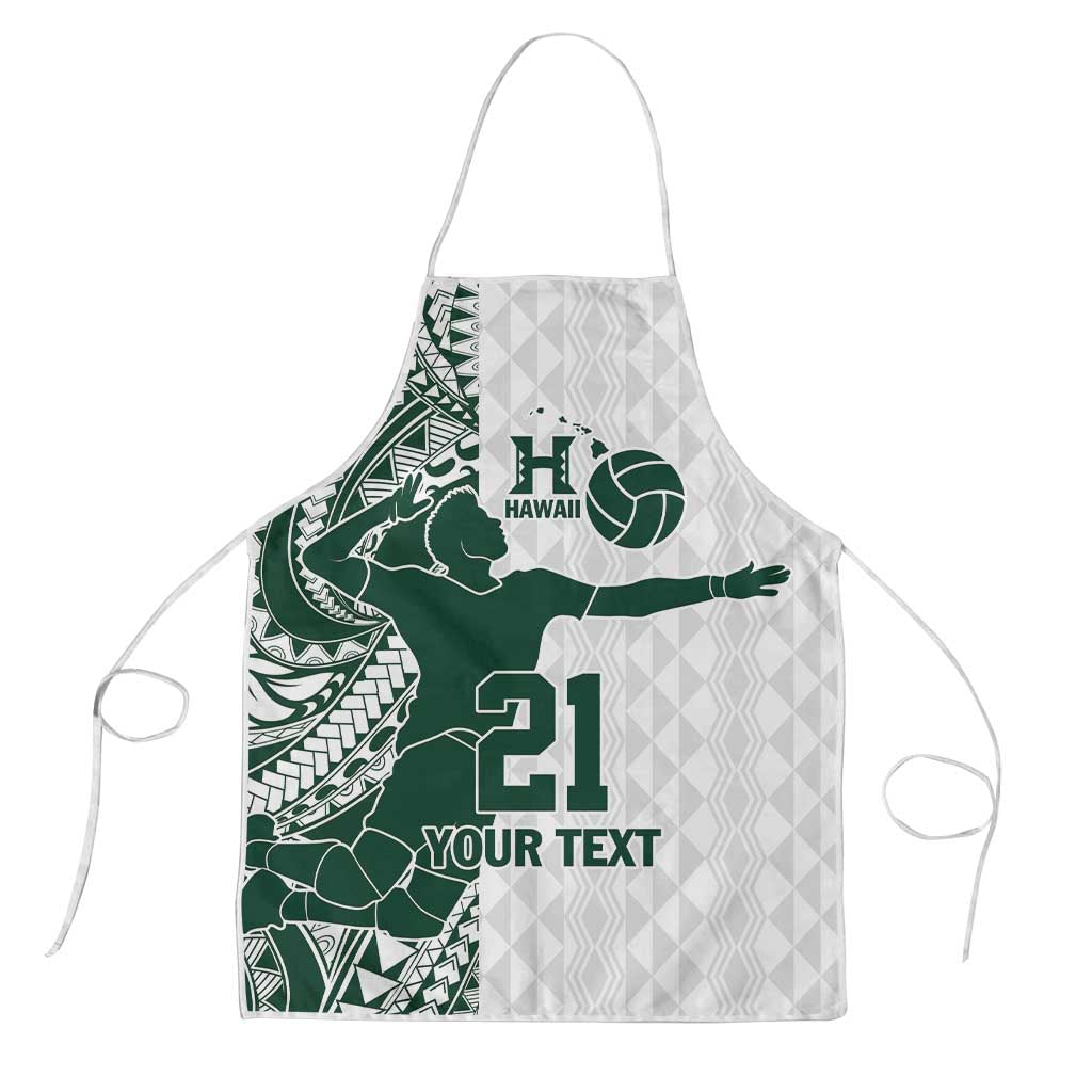Polynesian Hawaii Volleyball Custom Apron Kakau with Sport Style LT9 White - Polynesian Pride