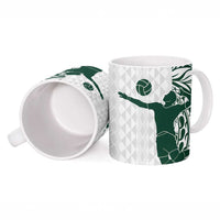 Polynesian Hawaii Volleyball Custom Ceramic Mug Kakau with Sport Style - Polynesian Pride