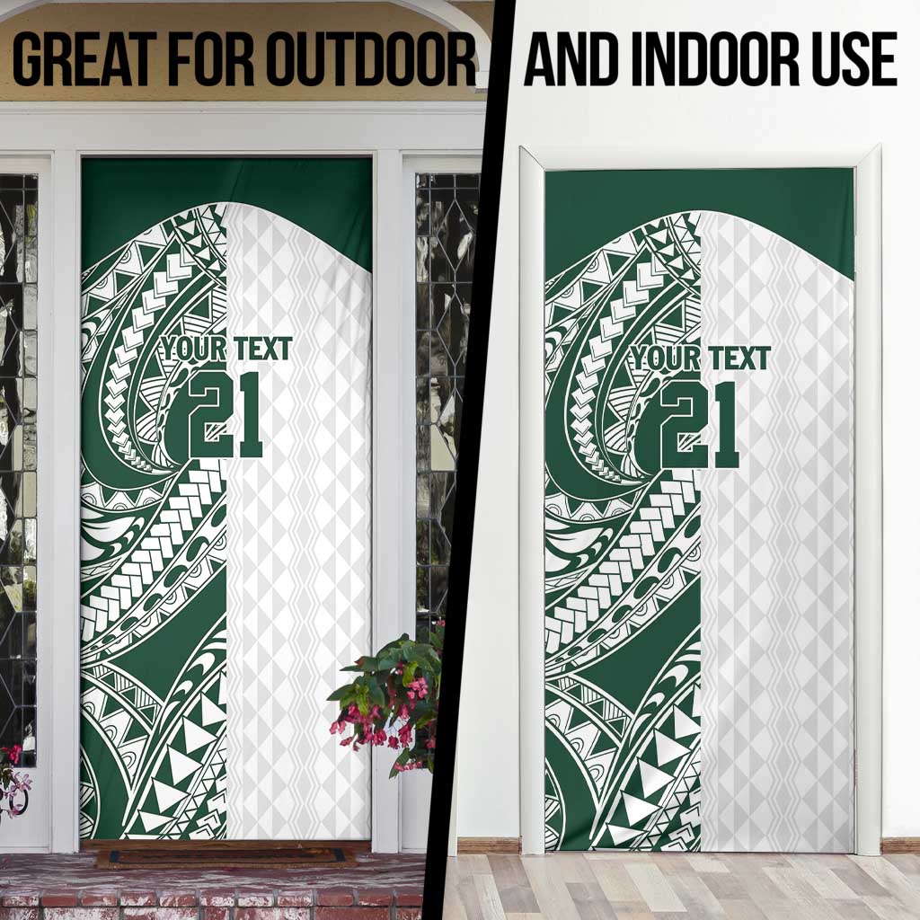 Polynesian Hawaii Volleyball Custom Door Cover Kakau with Sport Style - Polynesian Pride