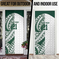Polynesian Hawaii Volleyball Custom Door Cover Kakau with Sport Style - Polynesian Pride