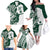 Polynesian Hawaii Volleyball Custom Family Matching Off The Shoulder Long Sleeve Dress and Hawaiian Shirt Kakau with Sport Style
