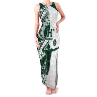 Polynesian Hawaii Volleyball Custom Family Matching Tank Maxi Dress and Hawaiian Shirt Kakau with Sport Style