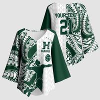 Polynesian Hawaii Volleyball Custom Kimono Sleeve Blouse Kakau with Sport Style - Polynesian Pride