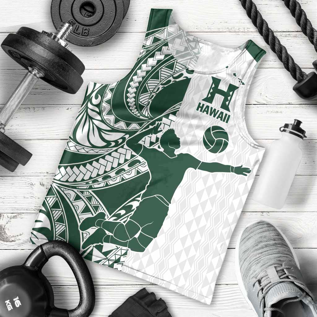 Polynesian Hawaii Volleyball Custom Men Tank Top Kakau with Sport Style