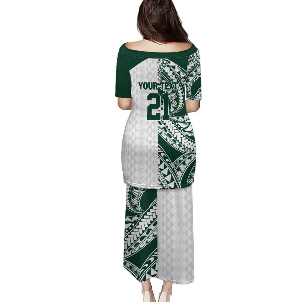 Polynesian Hawaii Volleyball Custom Puletasi Kakau with Sport Style