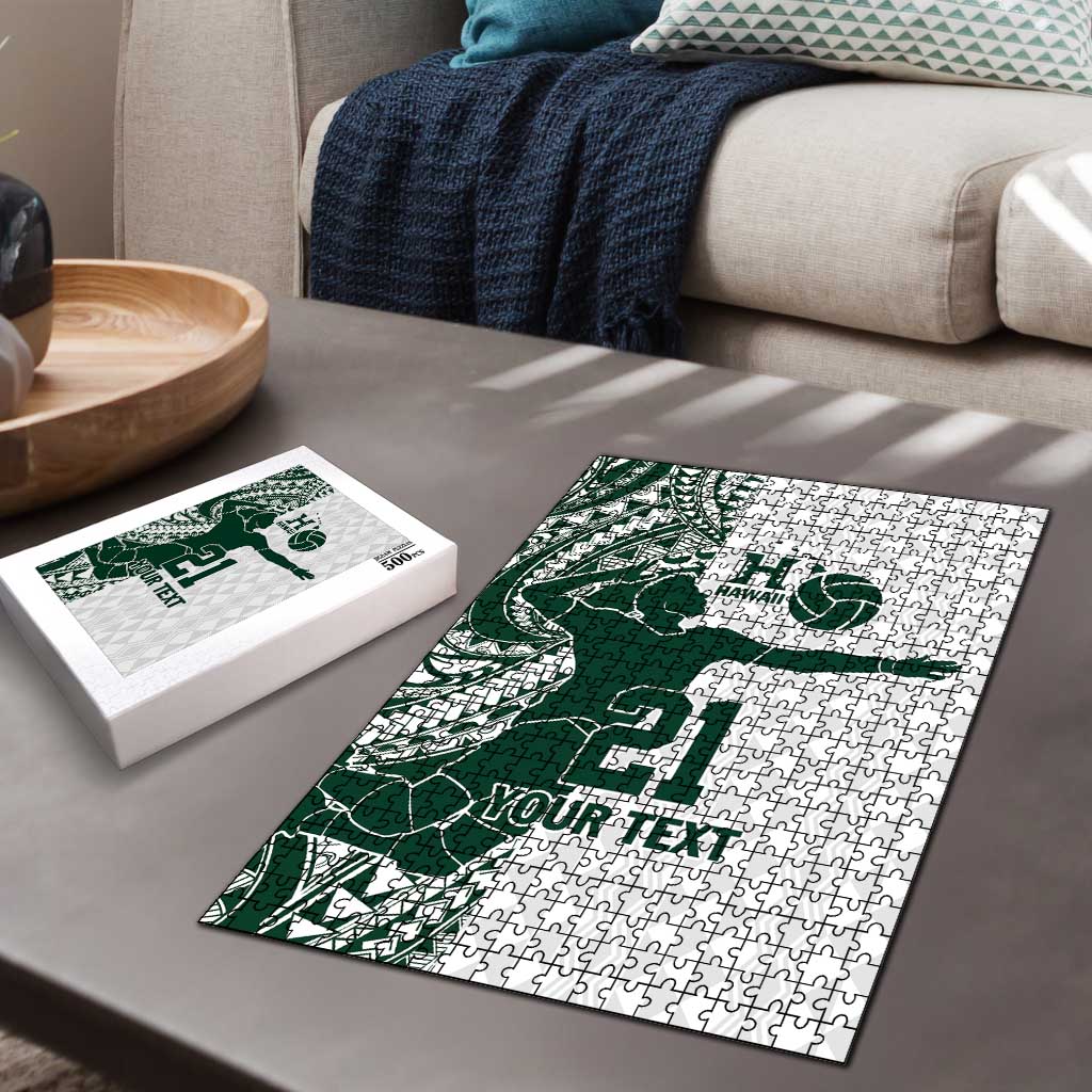 Polynesian Hawaii Volleyball Custom Puzzle Kakau with Sport Style - Polynesian Pride
