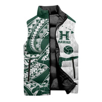 Polynesian Hawaii Volleyball Custom Sleeveless Puffer Jacket Kakau with Sport Style LT9 - Polynesian Pride