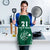 Polynesian Hawaii Volleyball Custom Apron Green Kakau with Map Motif - Polynesian Pride