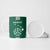 Polynesian Hawaii Volleyball Custom Ceramic Mug Green Kakau with Map Motif - Polynesian Pride