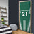 Polynesian Hawaii Volleyball Custom Door Cover Green Kakau with Map Motif - Polynesian Pride