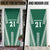 Polynesian Hawaii Volleyball Custom Door Cover Green Kakau with Map Motif - Polynesian Pride