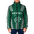 Polynesian Hawaii Volleyball Custom Padded Jacket Green Kakau with Map Motif - Polynesian Pride