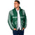 Polynesian Hawaii Volleyball Custom Padded Jacket Green Kakau with Map Motif - Polynesian Pride