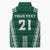 Polynesian Hawaii Volleyball Custom Sleeveless Puffer Jacket Green Kakau with Map Motif - Polynesian Pride