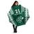 Polynesian Hawaii Volleyball Custom Umbrella Green Kakau with Map Motif - Polynesian Pride