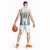 Polynesian Hawaii Volleyball Custom Basketball Jersey White Kakau with Map Motif - Polynesian Pride