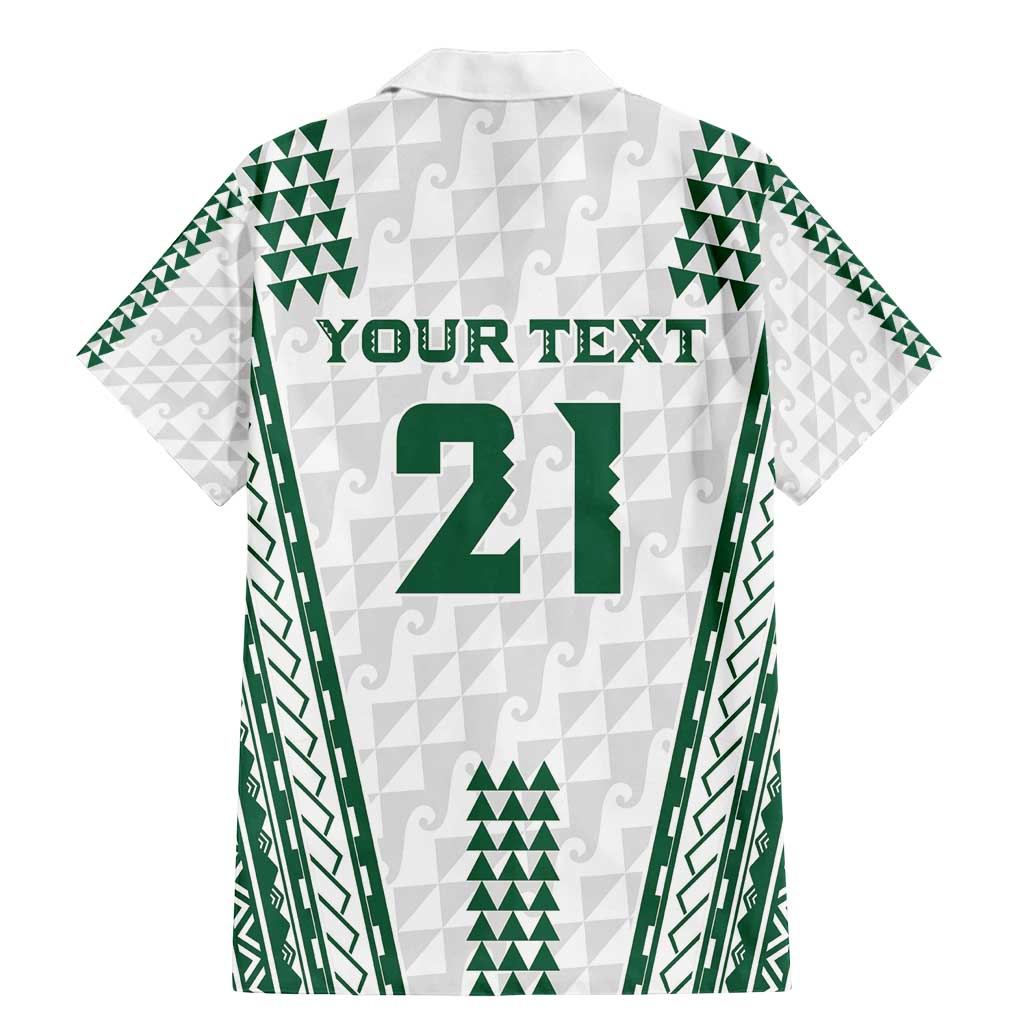 Polynesian Hawaii Volleyball Custom Family Matching Mermaid Dress and Hawaiian Shirt White Kakau with Map Motif