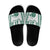 Polynesian Hawaii Volleyball Custom Slide Sandals White Kakau with Map Motif - Polynesian Pride