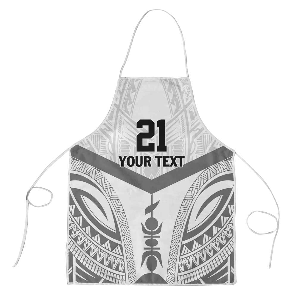 New Caledonia Football Custom Apron Go Champions Les Cagous LT9 White - Polynesian Pride
