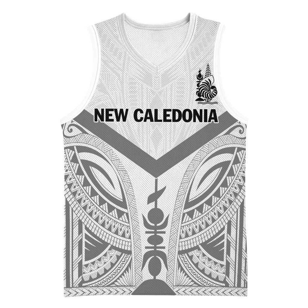 New Caledonia Football Custom Basketball Jersey Go Champions Les Cagous LT9 Unisex White - Polynesian Pride