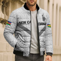 New Caledonia Football Custom Bomber Puffer Jacket Go Champions Les Cagous - Polynesian Pride