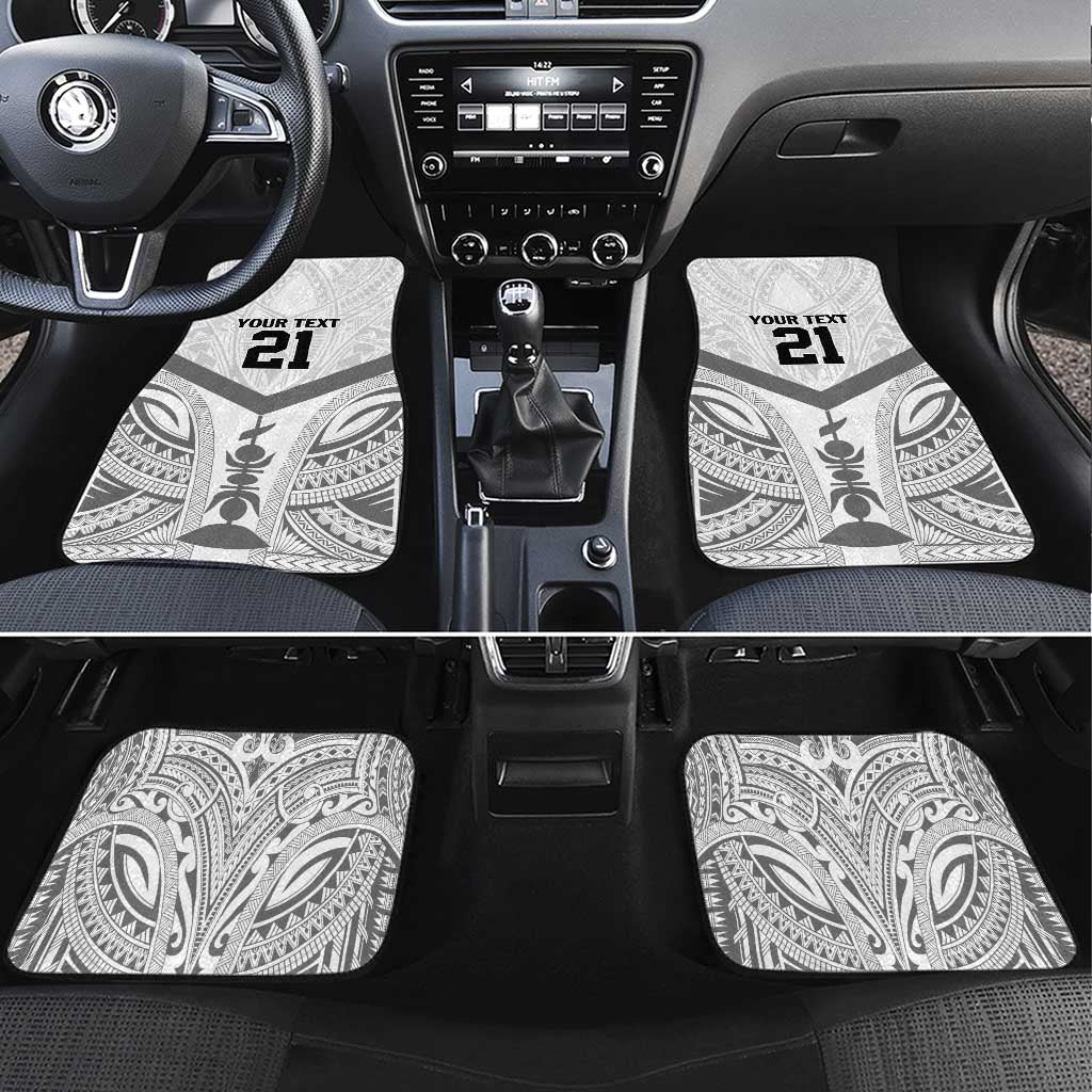 New Caledonia Football Custom Car Mats Go Champions Les Cagous LT9 Set 4pcs White - Polynesian Pride