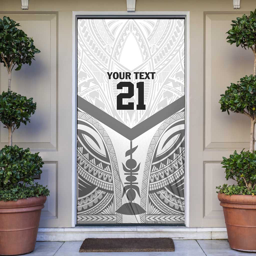 New Caledonia Football Custom Door Cover Go Champions Les Cagous LT9 White - Polynesian Pride