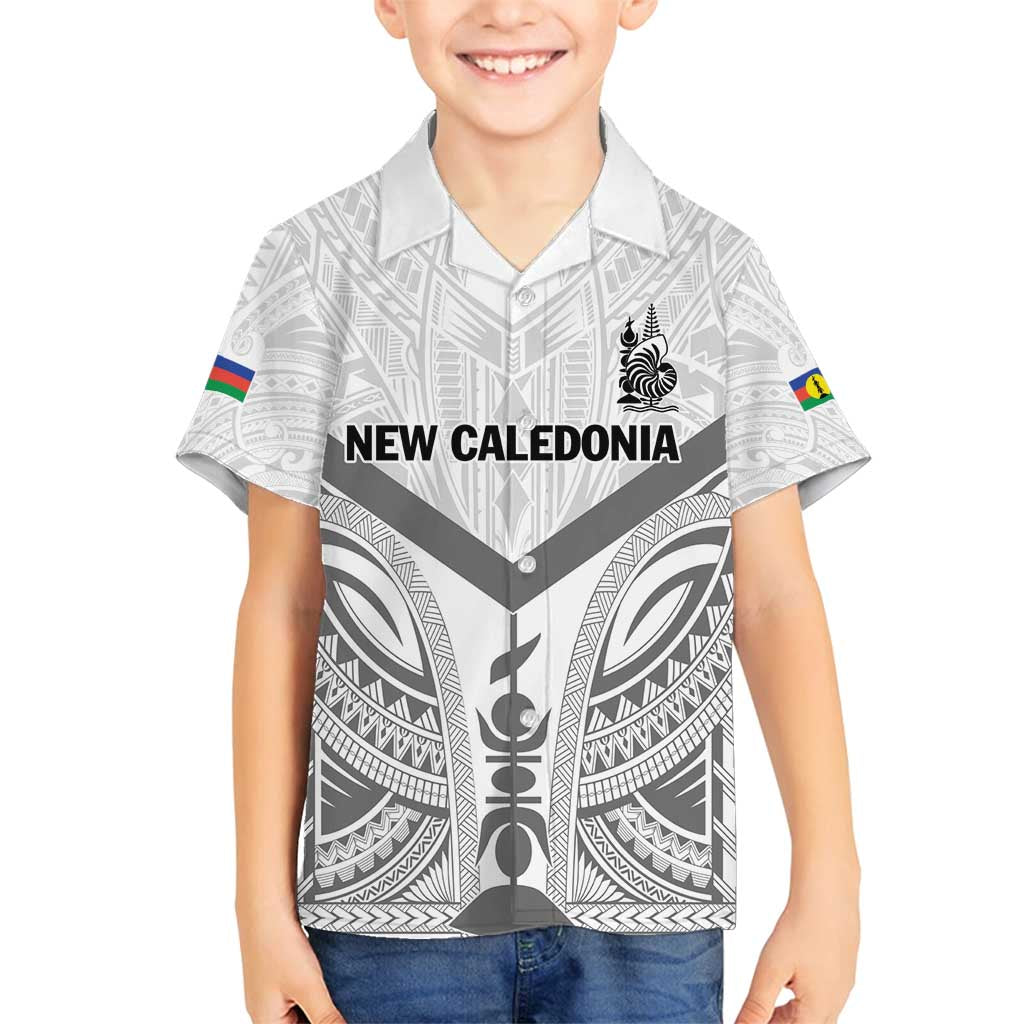 New Caledonia Football Custom Family Matching Puletasi and Hawaiian Shirt Go Champions Les Cagous